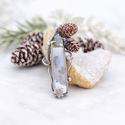 Zimowy Krajobraz Wisiorek