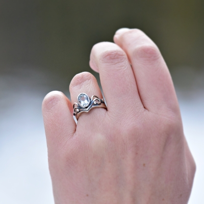 Pierścionek z Akwamarynem