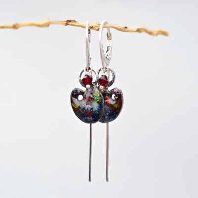 Małe Palety Malarskie Kolczyki