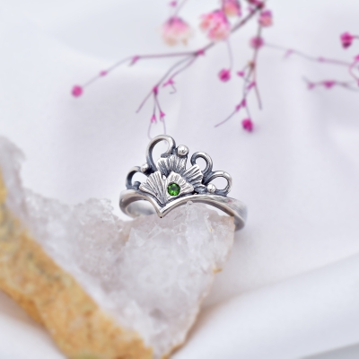 Pierścionek Ginkgo Biloba