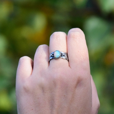 Pierścionek z Opalem Etiopskim