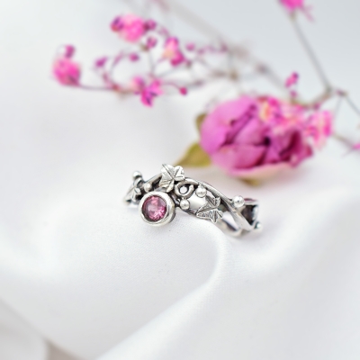 Fantazyjny Pierścionek z Turmalinem